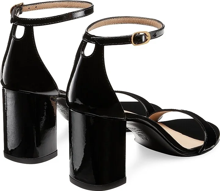 Women's Nudist Block 75MM Patent Leather Sandals - Adobe - Size 10 - Image 6