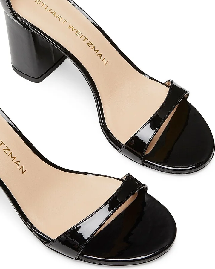 Women's Nudist Block 75MM Patent Leather Sandals - Adobe - Size 10 - Image 7