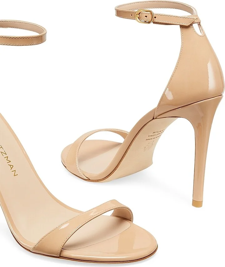 Women's Nudist II 100MM Patent Leather Sandals - Adobe - Size 10 - Image 4