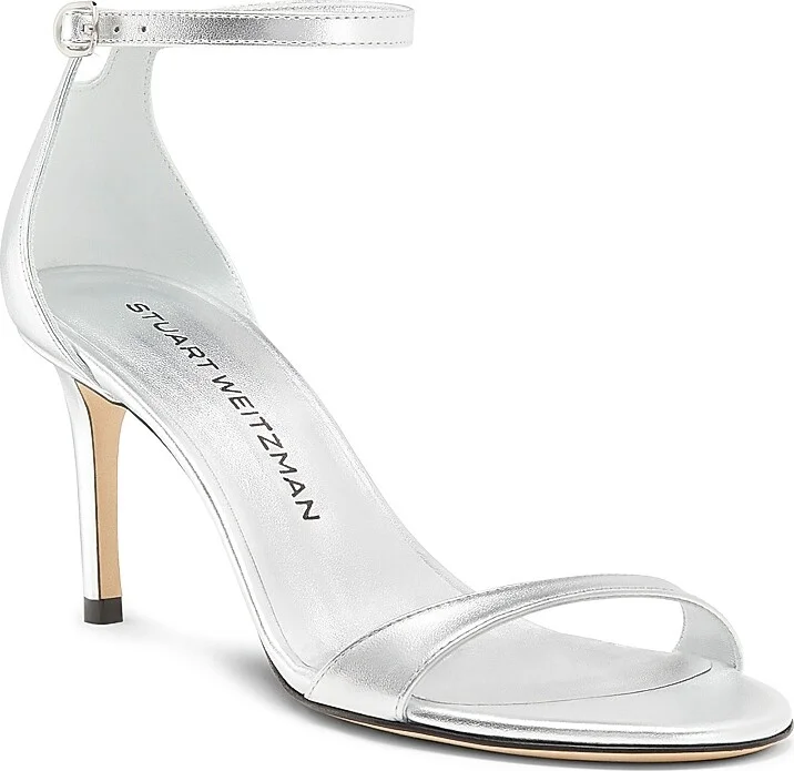 Women's Nudist II 75MM Metallic Leather Sandals - Golden - Size 11 - Image 7