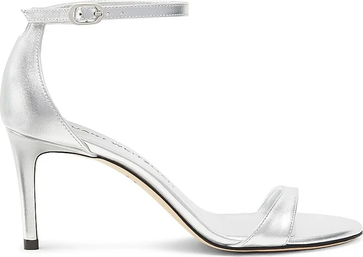 Women's Nudist II 75MM Metallic Leather Sandals - Golden - Size 11 - Image 10