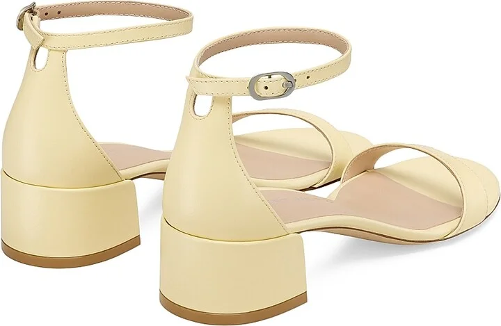 Women's Nudist Leather 35MM Block Sandals - Black - Size 11 - Image 8