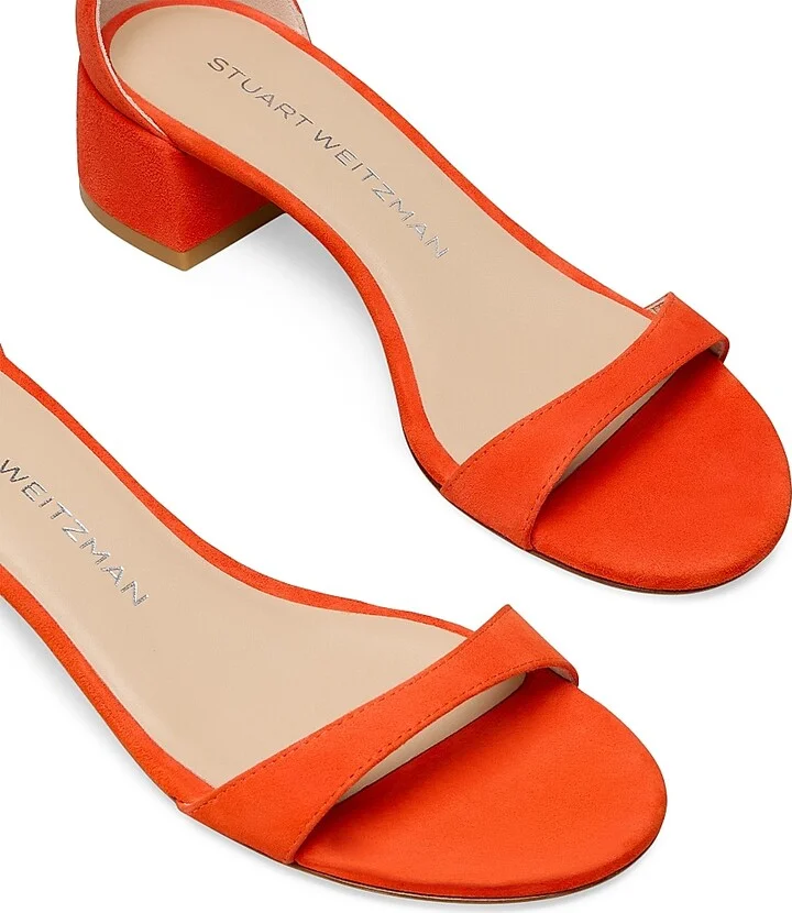 Women's Nudist Suede 35MM Block Sandals - Paradise - Size 5 - Image 4
