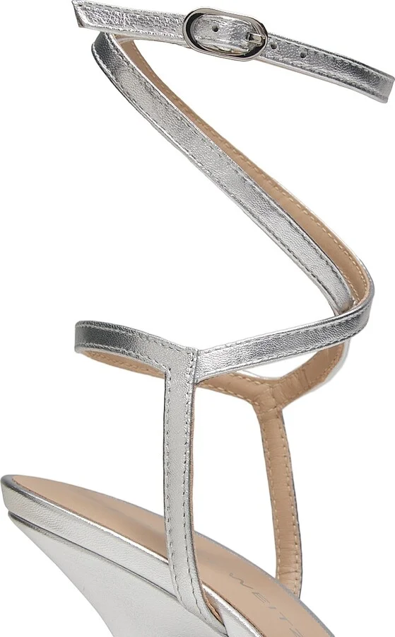 Women's Nudist Wrap 100MM Leather Sandals - Light Gold - Size 10 - Image 10