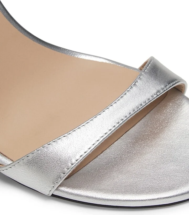 Women's Nudist Wrap 100MM Leather Sandals - Light Gold - Size 10 - Image 11