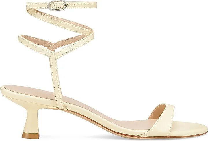 Women's Nudist Wrap 50MM Leather Sandals - Lemon Chiffon - Size 12
