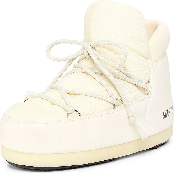 Women's Nylon Snow Boots - Cream - Size 4.5 - Image 2