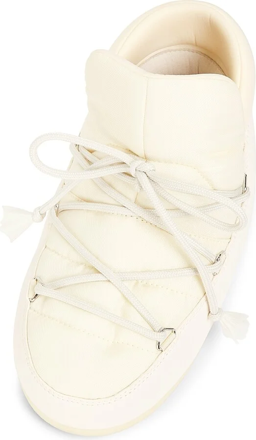 Women's Nylon Snow Boots - Cream - Size 4.5 - Image 4