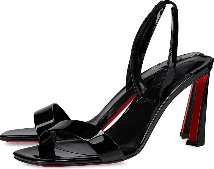 Women's O Condora 85MM Patent Leather Sandals - Bianco - Size 7 - Image 5