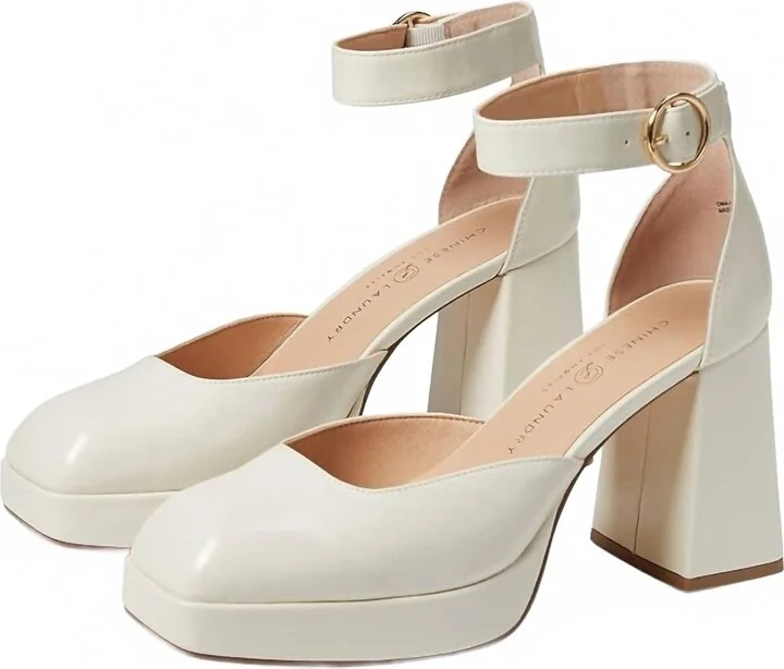 Women's Oaklen Platform Pump In Cream