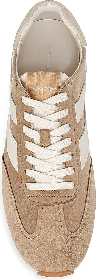 Women's Oasis Suede & Leather Sneakers - Camel White - Size 10 - Image 4