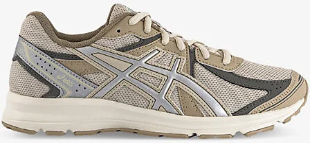 Womens Oatmeal Pure Silver Jog 100S Mesh Low-Top Trainers 3.5