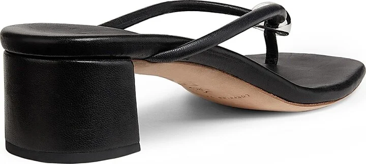 Women's Odessa 50MM Leather Sandals - Black - Size 11 - Image 3