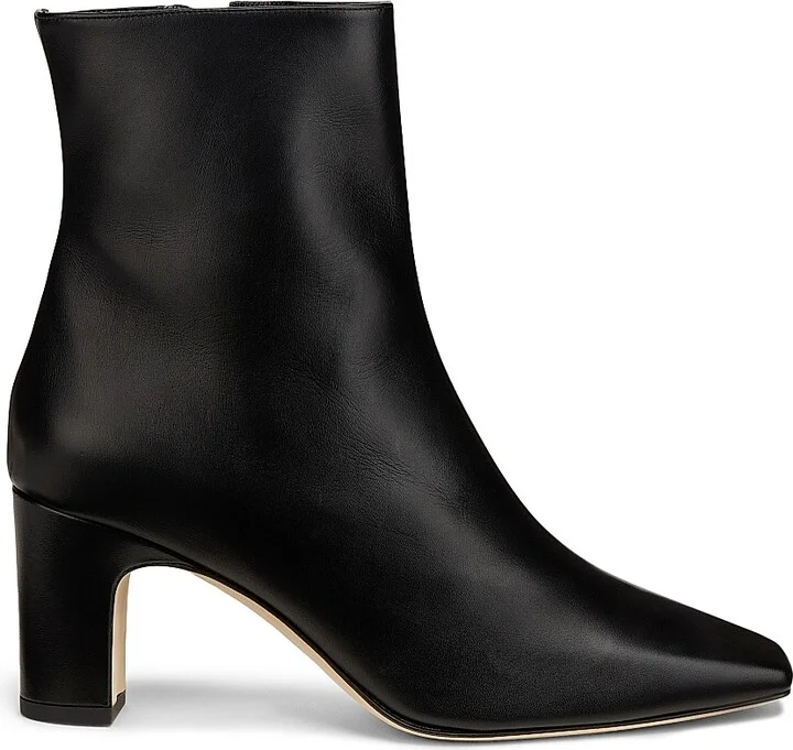 Women's Ofaralo Leather Ankle Boots - Black - Size 10.5