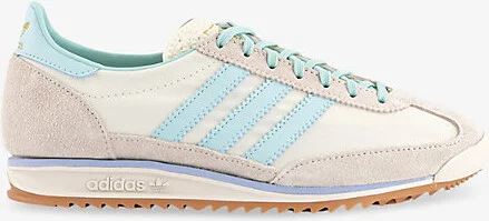 Womens Offwhite Semi Flash Aqua Sl 72 Suede and Shell Low-Top Trainers 5.5