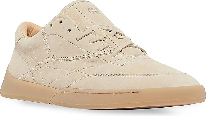 Women's Ohio Leather Low-Top Sneakers - Beige - Size 7 - Image 2