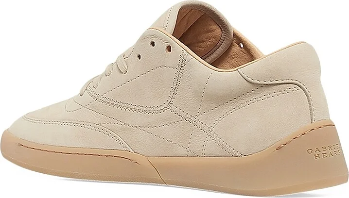 Women's Ohio Leather Low-Top Sneakers - Beige - Size 7 - Image 3