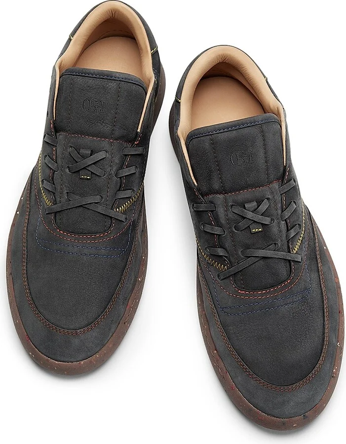 Women's Ohio Suede Low-Top Sneakers - Charcoal - Size 6 - Image 4