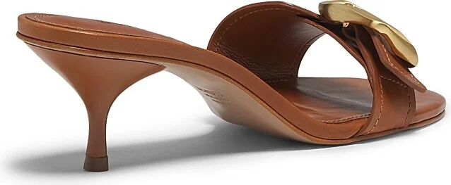 Women's Olga 50MM Buckle-Accented Leather Sandals - Brown - Size 6.5 - Image 3