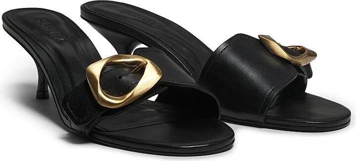 Women's Olga 50MM Buckle-Accented Leather Sandals - Brown - Size 6.5 - Image 7