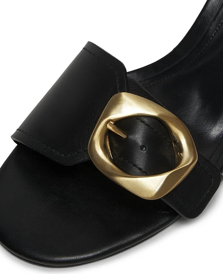 Women's Olga 50MM Buckle-Accented Leather Sandals - Brown - Size 6.5 - Image 10