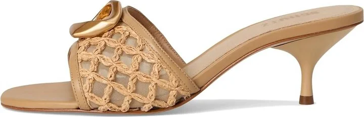 Women's Olga Embroidery Kitten Heel In Caramelo