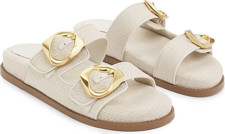 Women's Olga Sporty Linen Sandals - Oyster - Size 6.5 - Image 2