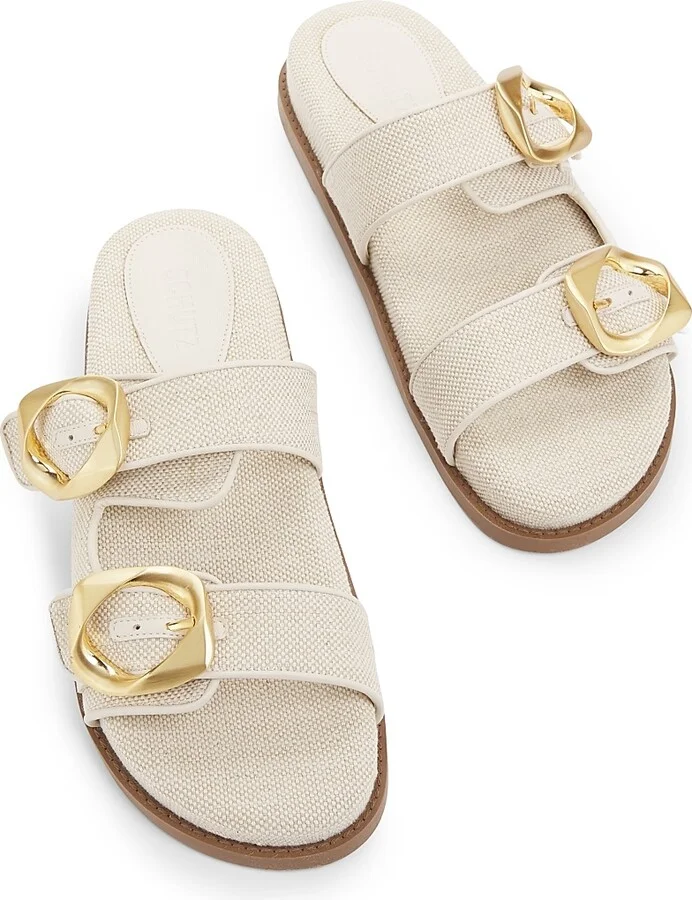 Women's Olga Sporty Linen Sandals - Oyster - Size 6.5 - Image 4