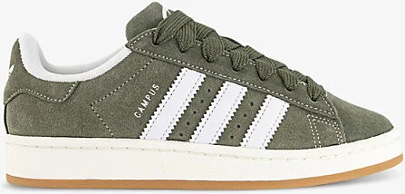 Womens Olive Strata White Offwh Campus 00S Suede Low-Top Trainers 11.5