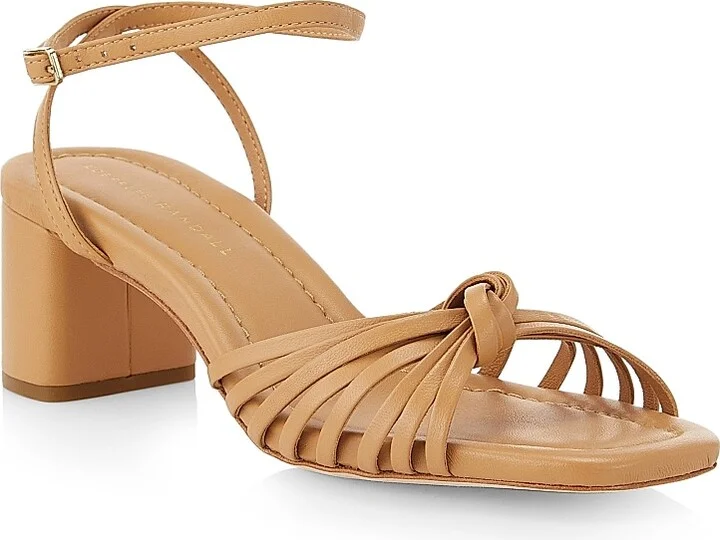 Women's Olivia 55MM Leather Knot Sandals - Champagne - Size 12 - Image 3