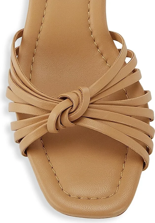 Women's Olivia 55MM Leather Knot Sandals - Champagne - Size 12 - Image 5