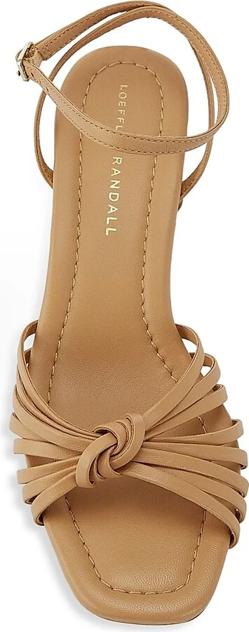 Women's Olivia 55MM Leather Knot Sandals - Champagne - Size 12 - Image 6