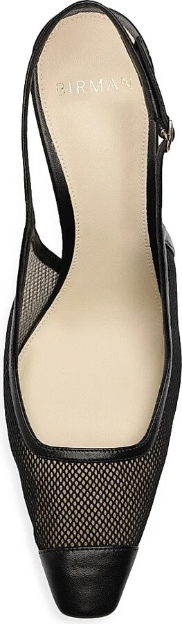 Women's Olivia 85MM Mesh & Leather Pumps - Black - Size 5.5 - Image 4