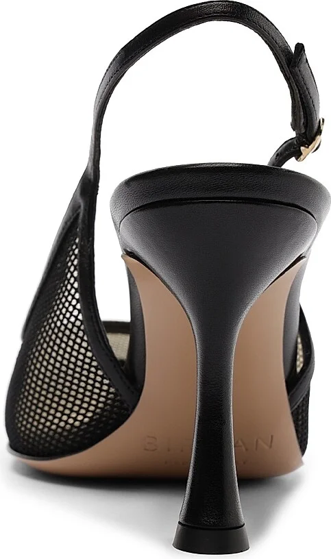 Women's Olivia 85MM Mesh & Leather Pumps - Black - Size 5.5 - Image 6