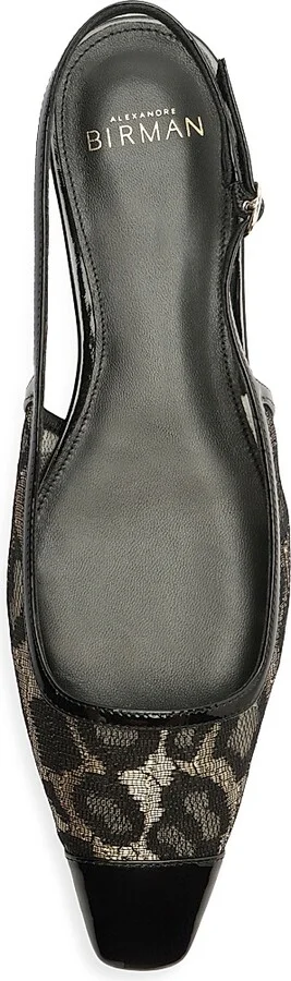 Women's Olivia Lace Slingback Flats - Golden Black - Size 5.5 - Image 9