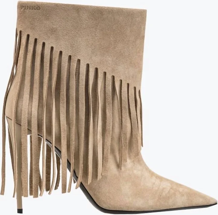 Women's Olympe Boots In Light Taupe