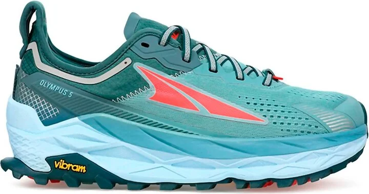 Women's Olympus 5 Trail Running Shoes In Dusty Teal