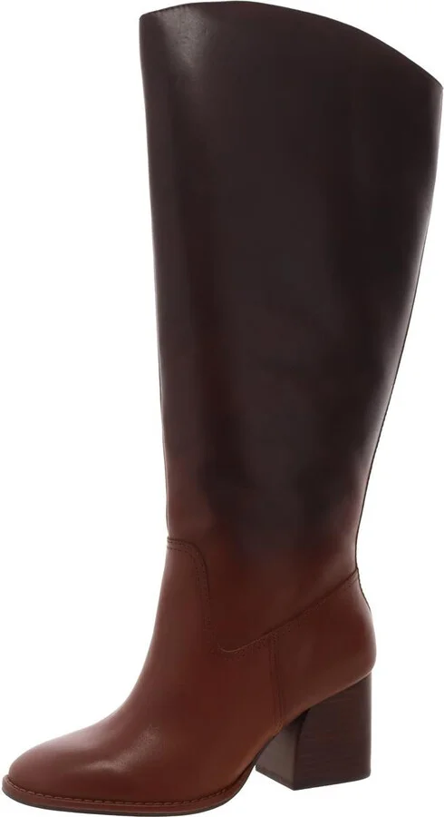 Womens Ombre Leather Knee-High Boots