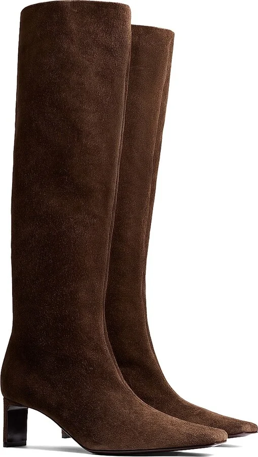 Women's Ona 55MM Knee-High Leather Boots - Ebano - Size 5.5 - Image 2
