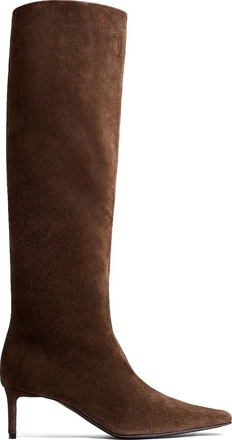 Women's Ona 55MM Knee-High Leather Boots - Ebano - Size 5.5