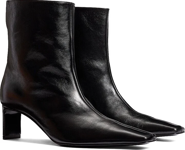 Women's Ona 55MM Leather Ankle Boots - Black - Size 6 - Image 2