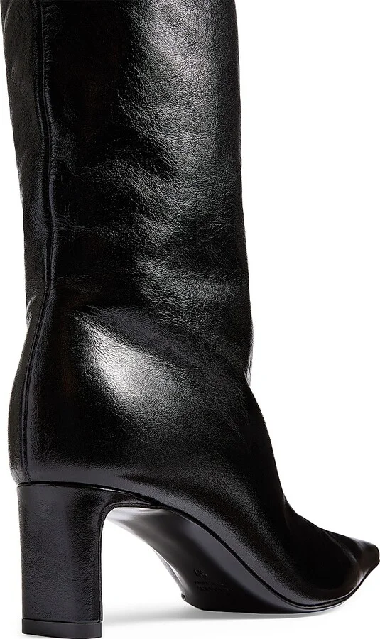 Women's Ona 55MM Leather Knee-High Boots - Black - Size 6 - Image 3