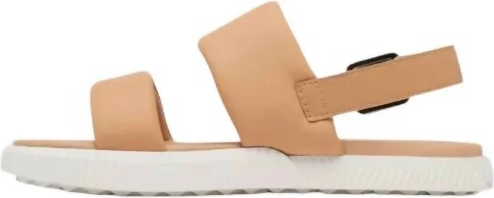 Women's Ona Streetworks Go-To Flat Sandals In Honest Beige & Sea Salt