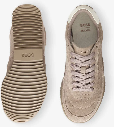Womens Open Brown Logo Suede Low-Top Trainers Eur 36 / 3 Uk Women - Image 2