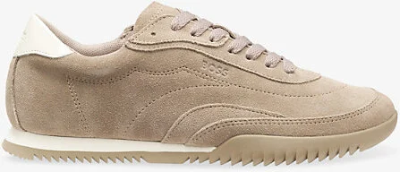 Womens Open Brown Logo Suede Low-Top Trainers Eur 36 / 3 Uk Women