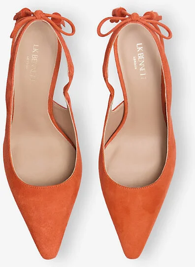 Womens Ora-Orange Cary Suede Slingback Courts Eur 39 / 6 Uk Women - Image 2