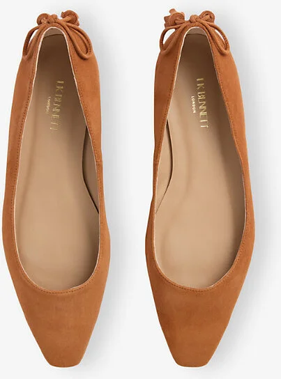 Womens Ora-Orange Essie Tassel Suede Ballet Flats Eur 37 / 4 Uk Women - Image 2