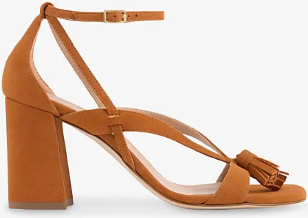 Womens Ora-Orange Jeanie Tassel Heeled Suede Sandals Eur 42/ 9 Uk Women