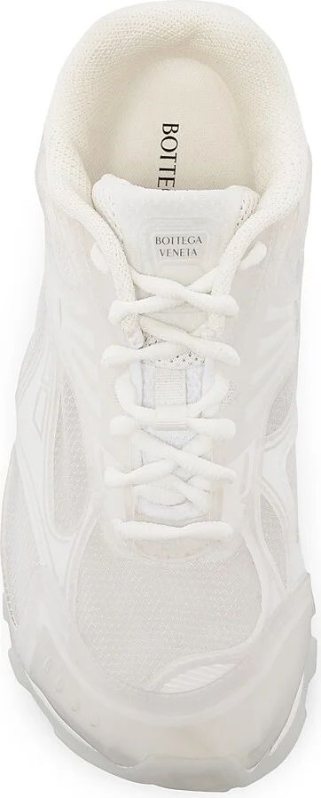 Women's Orbit Logo Low-Top Sneakers - Glass White - Size 6 - Image 4