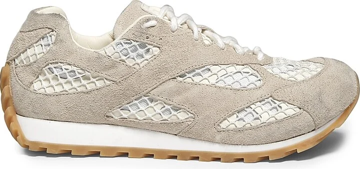 Women's Orbit Suede & Mesh Sneakers - Sea Salt - Size 5